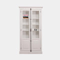 Vitrine Frankfurt - 110x40x210H cm - mit Spannverschluss - geschlossene Seiten - verstellbare Einlegeböden