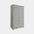 Kleiderschrank Bolton - 120x60x205H cm - Kleiderstange - Einlegeboden - 2 geschlossene Flügeltüren - 2 Soft-Close-Schubladen