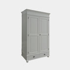 Kleiderschrank Bolton - 120x60x205H cm - Kleiderstange - Einlegeboden - 2 geschlossene Flügeltüren - 2 Soft-Close-Schubladen