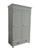 Kleiderschrank Bolton - 120x60x205H cm - Kleiderstange - Einlegeboden - 2 geschlossene Flügeltüren - 2 Soft-Close-Schubladen