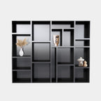 Sideboard Granada - 300x35x240H cm - offene Regale - schlankes Design - Hängeschrank - 5cm Bodenstärke