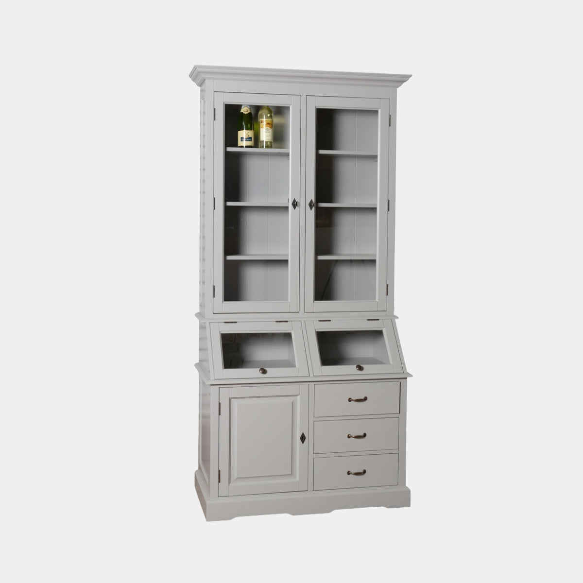Grutterschrank Porto Marie - 110x52x220H cm - 3 Flügeltüren - 2 Klappen - 3 Soft-Close-Schubladen