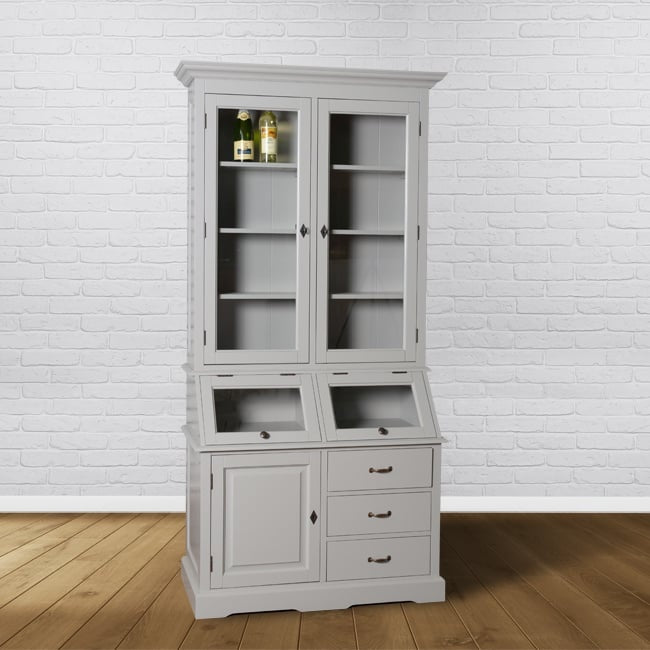 Grutterschrank Porto Marie - 110x52x220H cm - 3 Flügeltüren - 2 Klappen - 3 Soft-Close-Schubladen
