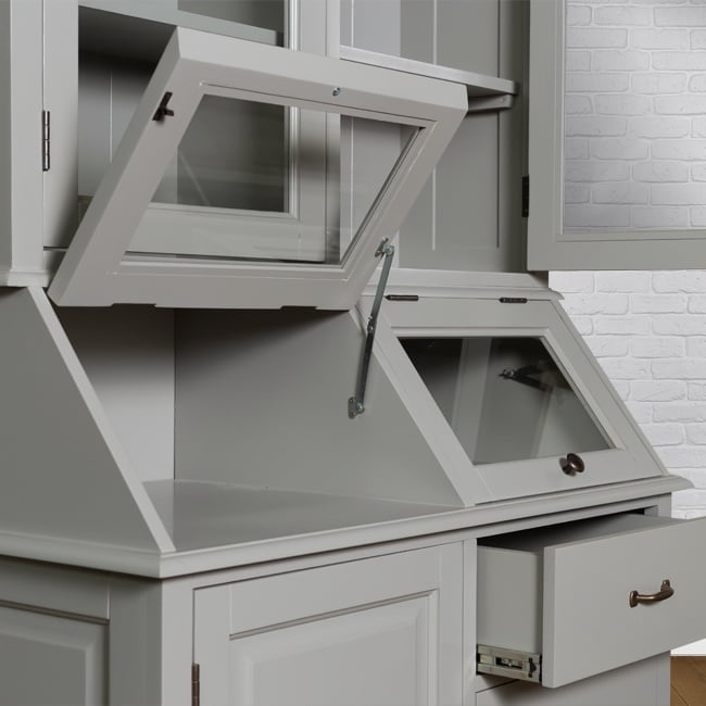 Grutterschrank Porto Marie - 110x52x220H cm - 3 Flügeltüren - 2 Klappen - 3 Soft-Close-Schubladen