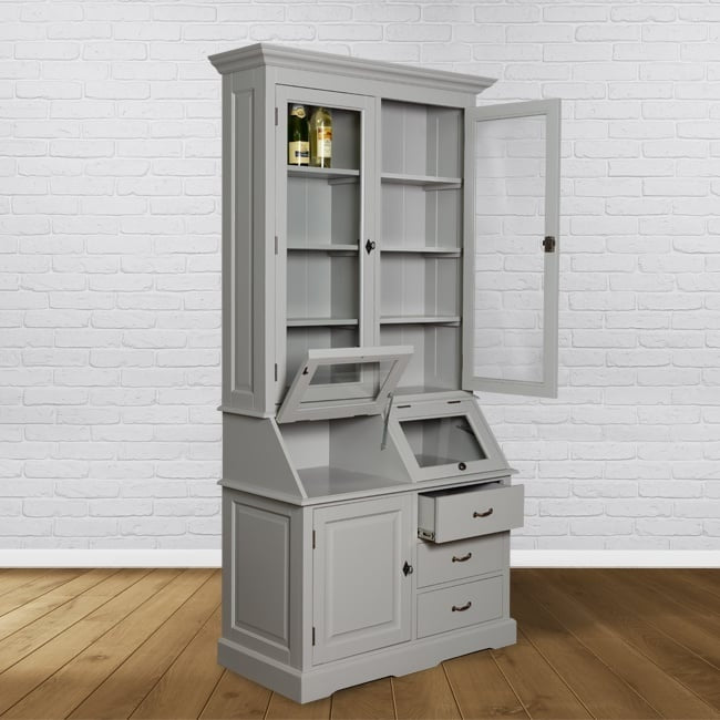 Grutterschrank Porto Marie - 110x52x220H cm - 3 Flügeltüren - 2 Klappen - 3 Soft-Close-Schubladen