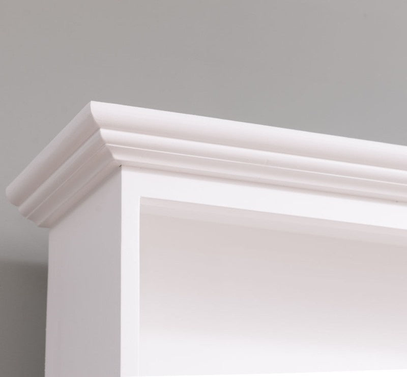 Kleiderschrank Mykonos - 150x50x220H cm - Garderobe mit Bank - 2 Schranktüren
