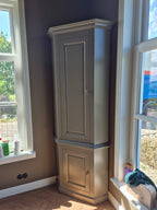 Eck-Kleiderschrank Willemstad - 60x60x230H cm - 2 geschlossene Flügeltüren - rustikale Ausführung
