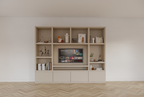 Jose Fachschrank - 300x40x240H cm - 4 push-to-open Türen