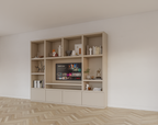 Jose Fachschrank - 300x40x240H cm - 4 push-to-open Türen