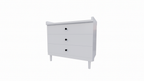 Kommode Jundah - 100x55x90H cm - 3 Soft-Close-Schubladen - auf Beinen