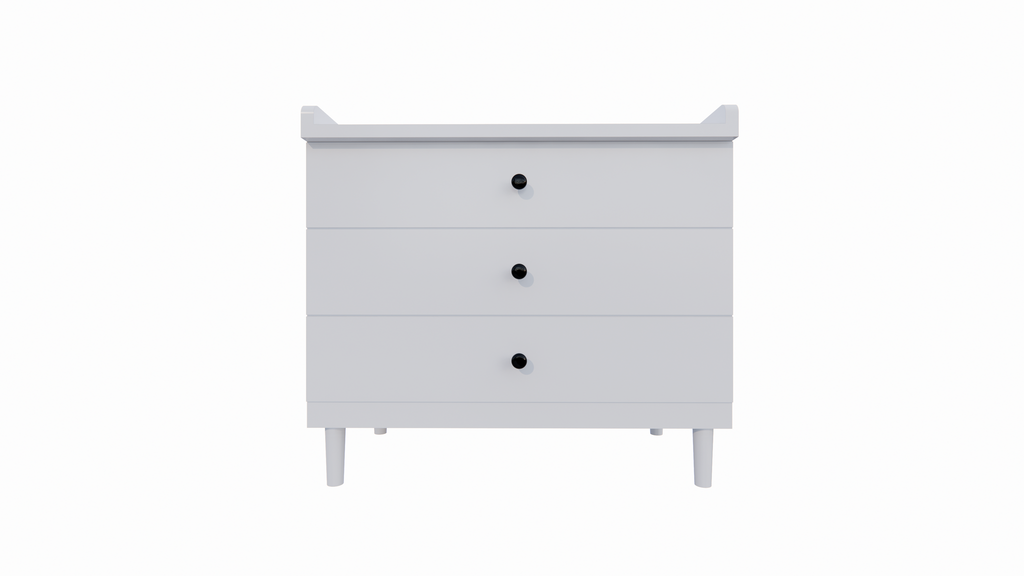 Kommode Jundah - 100x55x90H cm - 3 Soft-Close-Schubladen - auf Beinen
