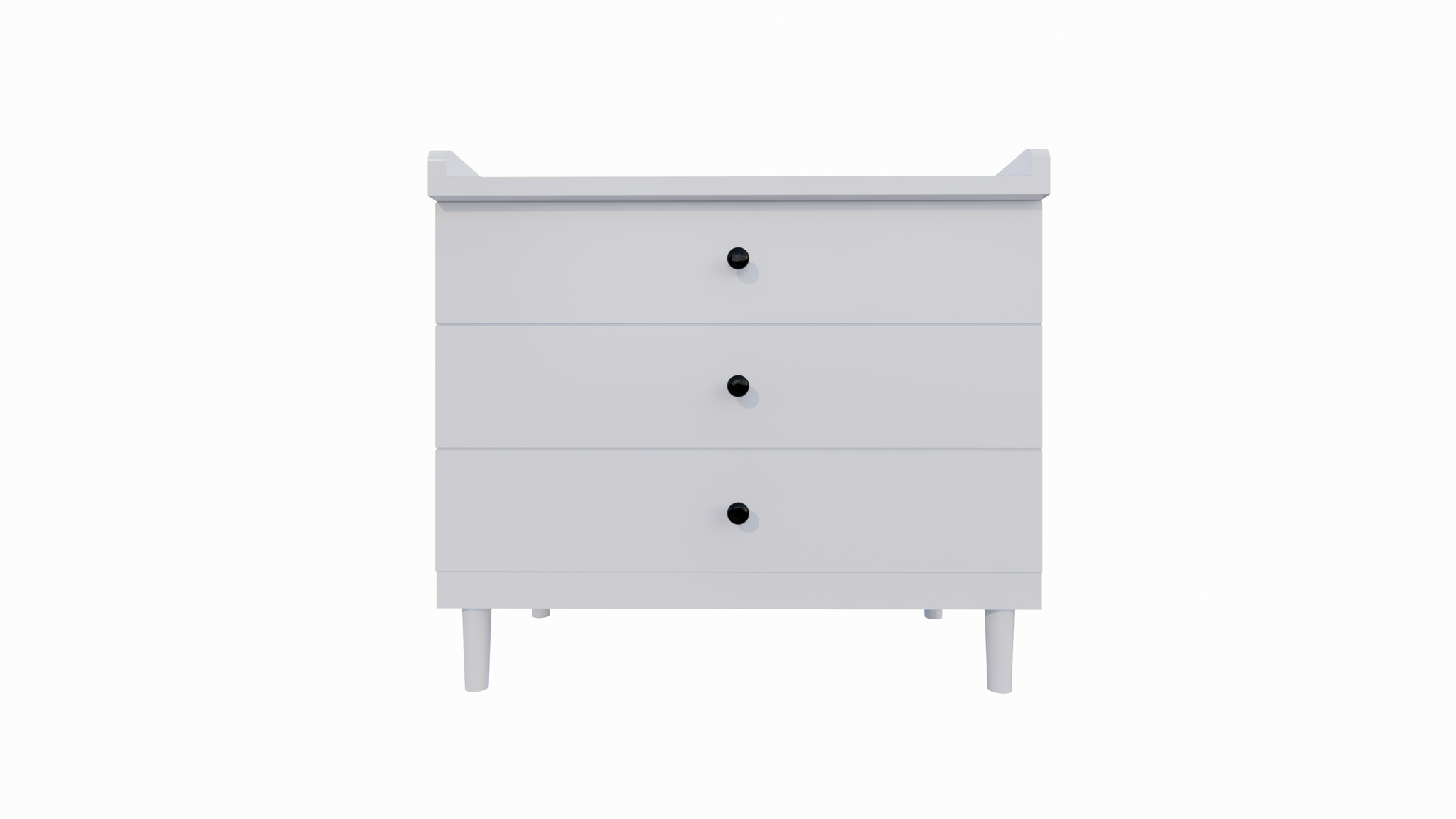 Kommode Jundah - 100x55x90H cm - 3 Soft-Close-Schubladen - auf Beinen