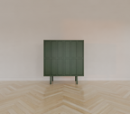 Anrichte/Dienstbotenschrank - 100x40x110H cm - 2 Türen zum Aufschieben - auf Beinen