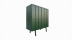 Anrichte/Dienstbotenschrank - 100x40x110H cm - 2 Türen zum Aufschieben - auf Beinen