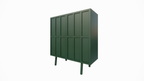 Anrichte/Dienstbotenschrank - 100x40x110H cm - 2 Türen zum Aufschieben - auf Beinen