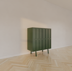 Anrichte/Dienstbotenschrank - 100x40x110H cm - 2 Türen zum Aufschieben - auf Beinen