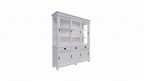 Buffetschrank Kiel - 200x50x230H cm - Schiebetüren - mit Glas - auf Kugelfüßen