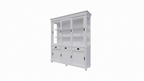 Buffetschrank Kiel - 200x50x230H cm - Schiebetüren - mit Glas - auf Kugelfüßen