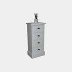 Kommode Neapel - 38x27x78H cm - 4 Schubladen