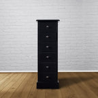 Kommode Palermo - 38x27x111H cm - 6 Schubladen