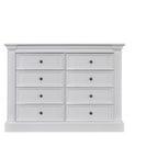 Schubladenblock Reims - 100x45x95H cm - 9 Soft-Close-Schubladen - rustikale Ausführung