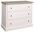 Kommode Lombok - 100x40x90H cm - 3 Soft-Close-Schubladen - Eichenplatte