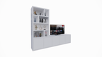 TV-Sideboard Lamego - 300x50x240H cm - 5 zu öffnende Türen - Fächerschrank