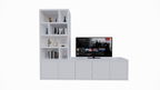 TV-Sideboard Lamego - 300x50x240H cm - 5 zu öffnende Türen - Fächerschrank