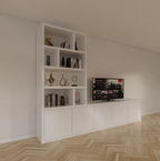 TV-Sideboard Lamego - 300x50x240H cm - 5 zu öffnende Türen - Fächerschrank