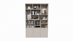 Fächerschrank Lecci - 180x40x271H cm - 3 Push-to-open-Türen - 3cm Fachbodenstärke