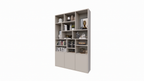 Fächerschrank Lecci - 180x40x271H cm - 3 Push-to-open-Türen - 3cm Fachbodenstärke