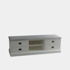 TV-Sideboard Lin 04 - 160x50x50H cm - 4 Schubladen - offenes Mittelfach - mit Kabeldurchlass - optional vergraute Platte