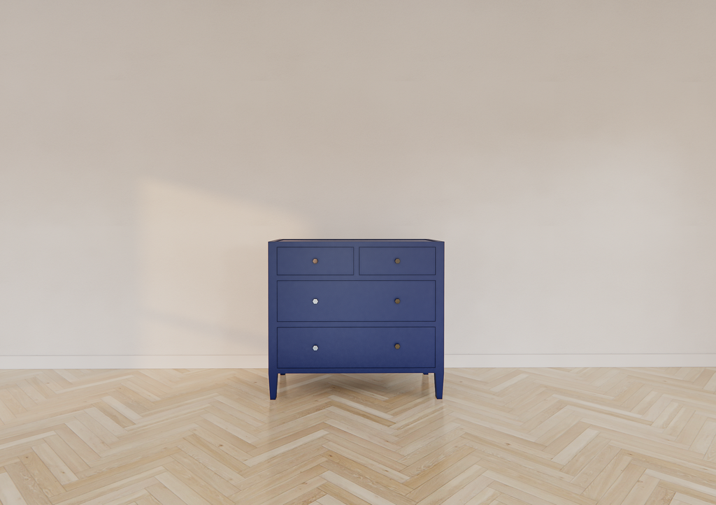 Kommode Mackay - 100x50x90H cm - 4 Schubladen - auf Beinen