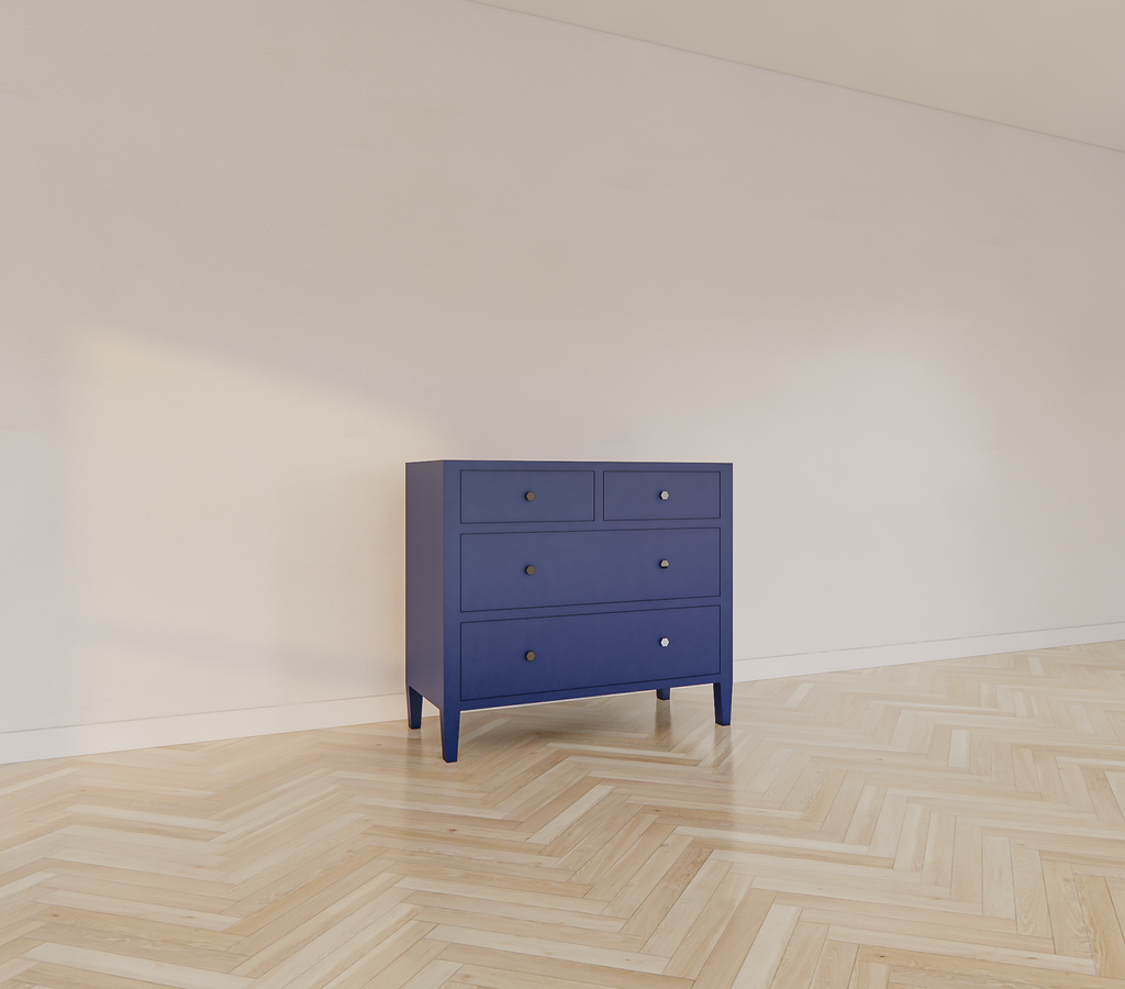 Kommode Mackay - 100x50x90H cm - 4 Schubladen - auf Beinen