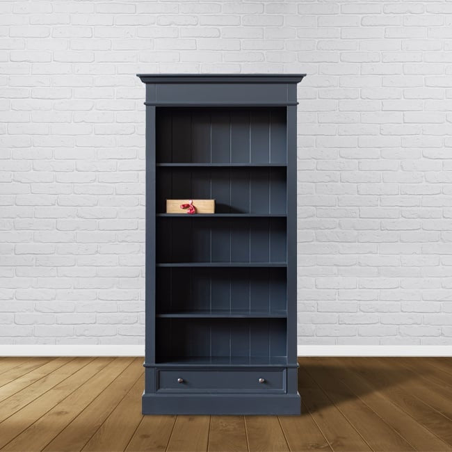 Bücherregal Malaga - 100x35x200H cm - 4 Einlegeböden - 1 Soft-Close-Schublade