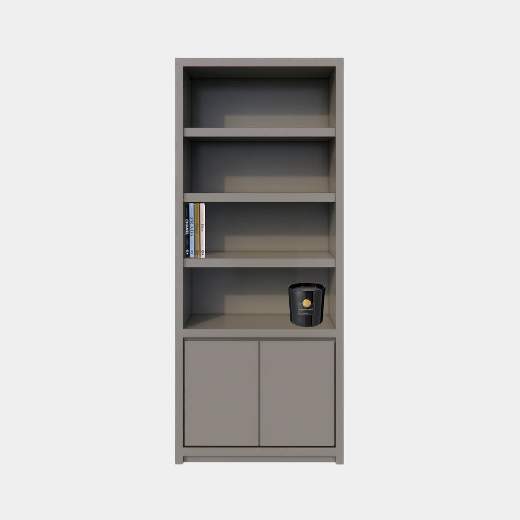 Regal Manhattan 01 - 100x40x240Hcm - schlankes Design - 2 push-to-open Türen - grifflose Türen - 5cm Bodenstärke