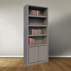 Regal Manhattan 01 - 100x40x240Hcm - schlankes Design - 2 push-to-open Türen - grifflose Türen - 5cm Bodenstärke
