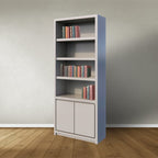 Regal Manhattan 01 - 100x40x240Hcm - schlankes Design - 2 push-to-open Türen - grifflose Türen - 5cm Bodenstärke