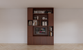Fächerschrank Marrakesch - 180c40x256H cm - Push-to-Open-Türen - Eiche-Dekor - schlichte Ausführung - offene Fächer
