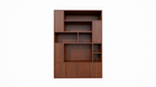 Fächerschrank Marrakesch - 180c40x256H cm - Push-to-Open-Türen - Eiche-Dekor - schlichte Ausführung - offene Fächer