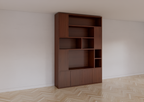 Fächerschrank Marrakesch - 180c40x256H cm - Push-to-Open-Türen - Eiche-Dekor - schlichte Ausführung - offene Fächer