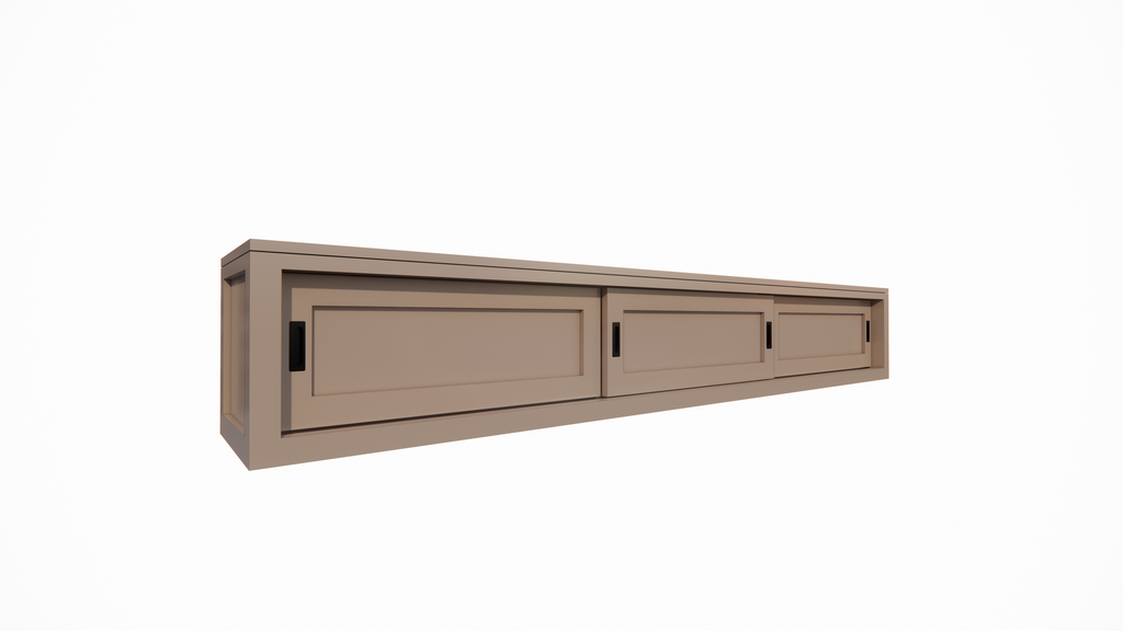 TV-Sideboard Medellin - 300x40x40 - 3 Schiebetüren - schlichtes Design