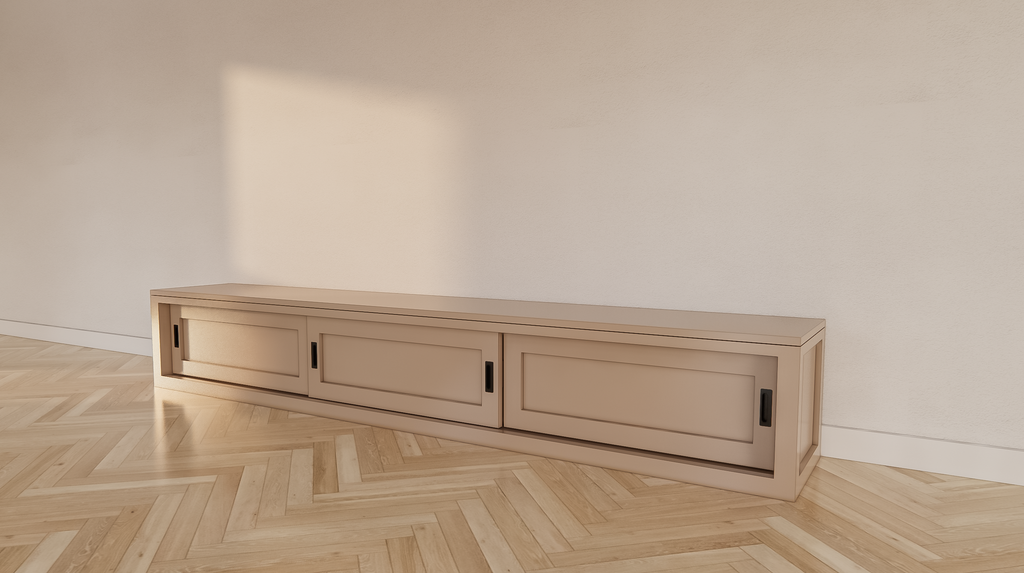 TV-Sideboard Medellin - 300x40x40 - 3 Schiebetüren - schlichtes Design