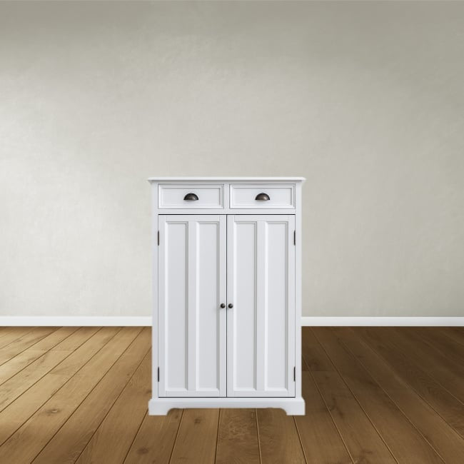 Mädchenschrank Amsterdam - 90x40x135H cm - 2 Schubladen - 2 Flügeltüren