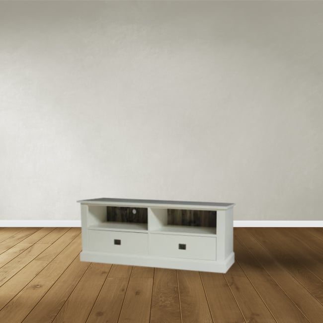 Miss 02 TV-Sideboard - 160x46x60H cm - 2 offene Fächer - 2 Schubladen - mit Kabelloch