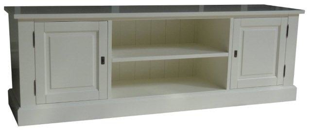 TV-Sideboard miss 08 - 180x46x60H cm - 2 geschlossene Flügeltüren - offenes Mittelfach - mit Kabeldurchlass