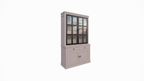 Buffetschrank Montana 01 - 130x46x220H cm - 2 Stahltüren - schlankes Design - schwarze Griffe - 2 Schubladen mit Soft Close
