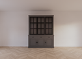 Buffetschrank Montana 02 - 170x46x220H cm - 3 Stahltüren - schlankes Design - schwarze Griffe - 3 Soft-Close-Schubladen