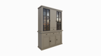 Buffetschrank Montana 07 - 145x46x220H cm - geschlossene Tür und Stahltüren