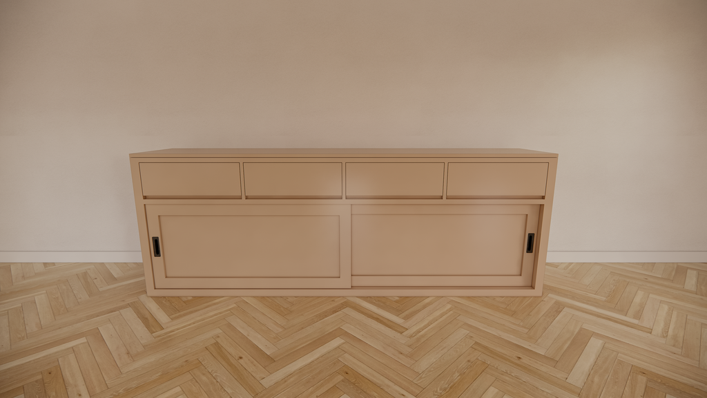 Sideboard Neiva - 250x50x90H cm - 2 Schiebetüren - schlankes Design